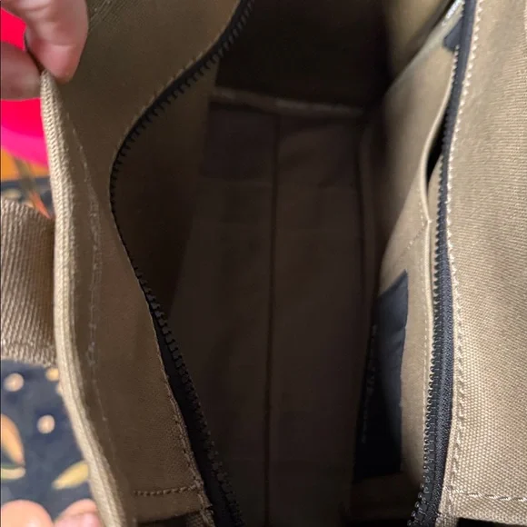 Marc Jacobs Khaki TheTote Bag with White Lettering - Picture 2 of 8